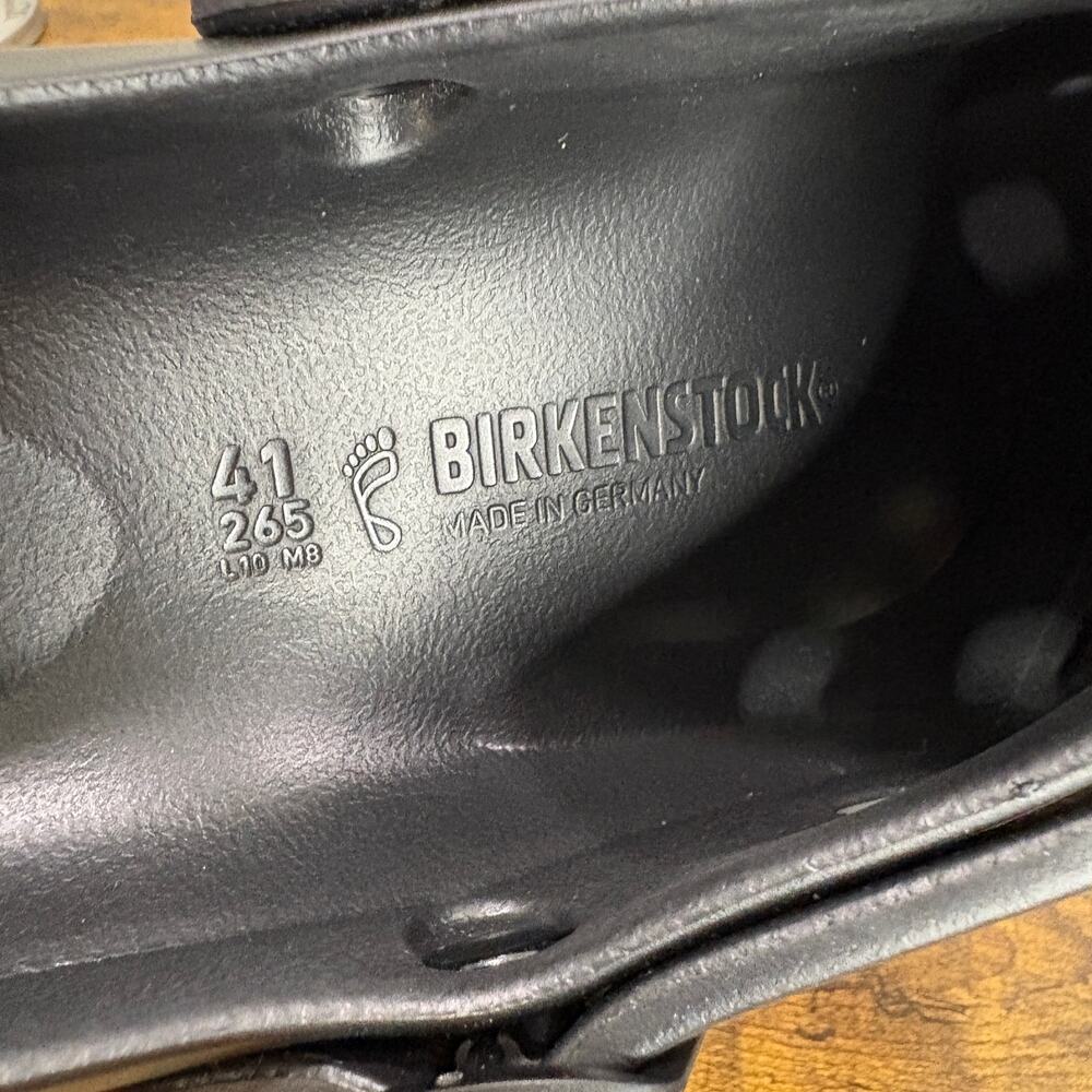 Birkenstock EU 41 Birki Flow EVA Clogs M8 W10 Recovery Shoes Black Plastic - Picture 6 of 12